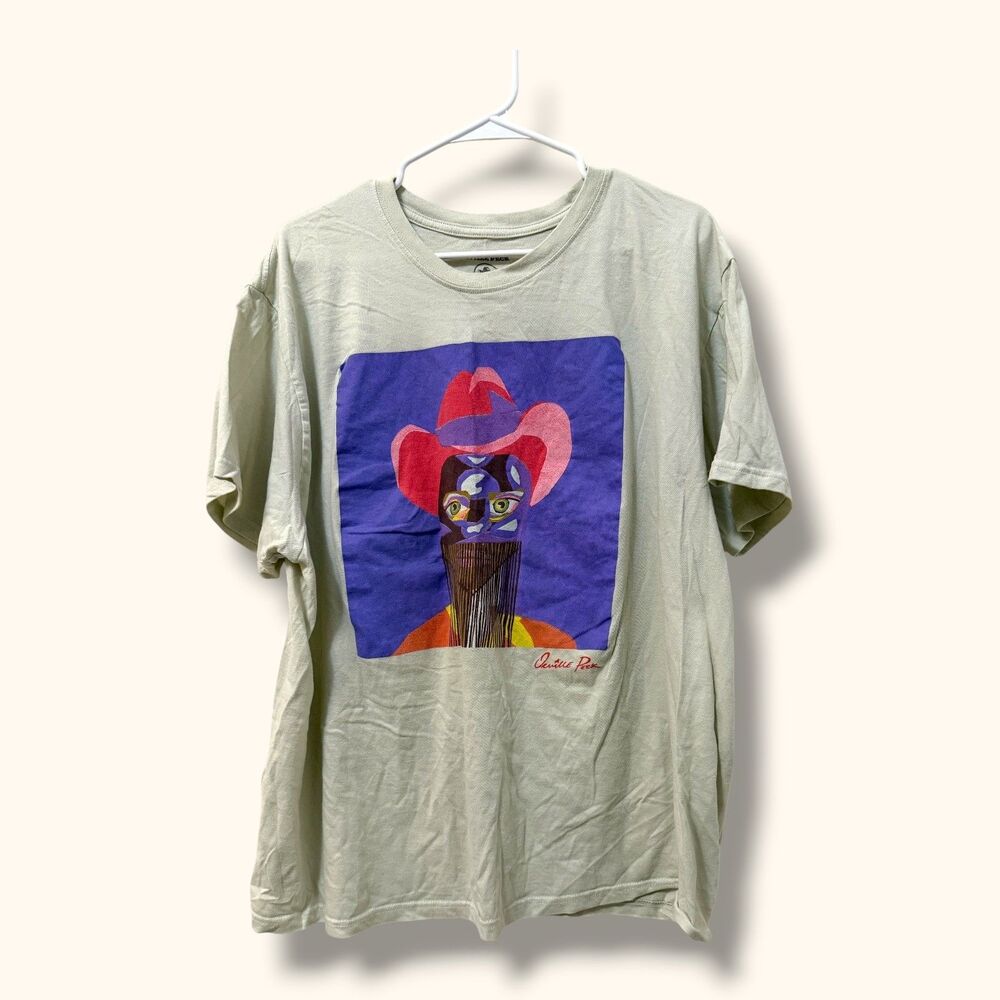 Orville Peck Shirt Mens 3X Beige Short Sleeve Graphic Concert Artist Tee